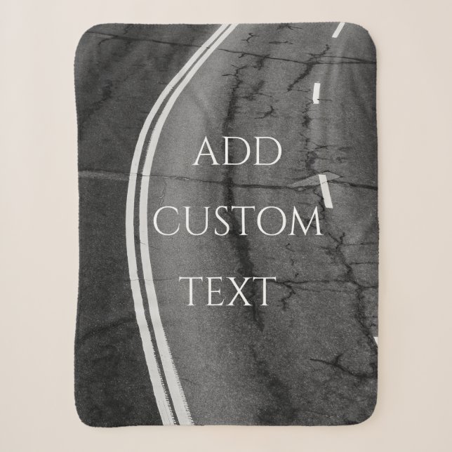 Road Section With Markings Sherpa Blanket (Front)