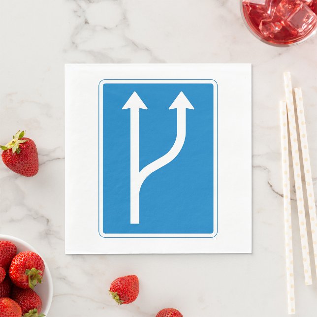 Road Sign Arrows Paper Napkins (Creator Uploaded)