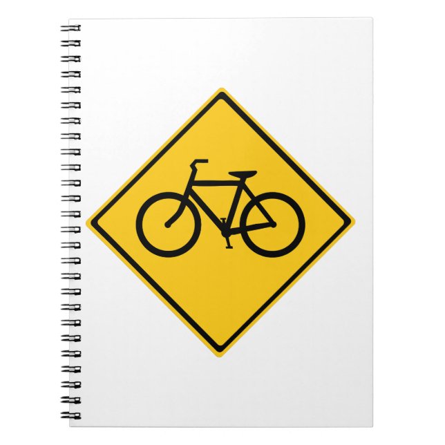 Road Sign Bicycle Notebook (Front)