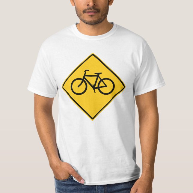Road Sign Bicycle T-Shirt (Front)