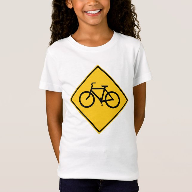 Road Sign Bicycle T-Shirt (Front)