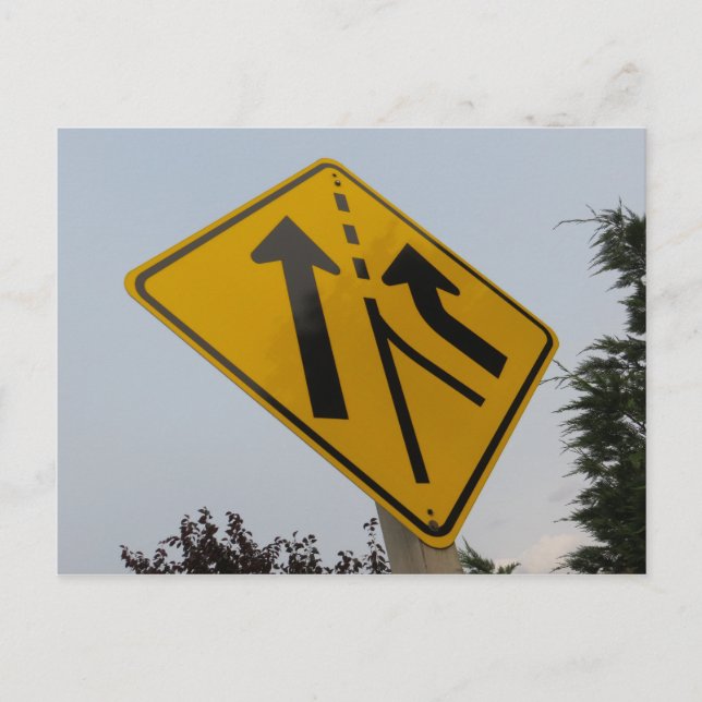 Road Sign Postcard (Front)
