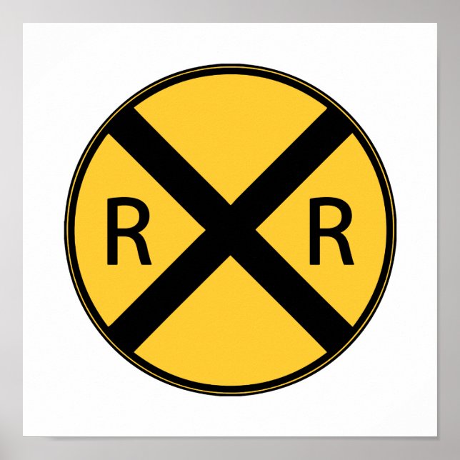 Road Sign Railroad Crossing (Front)