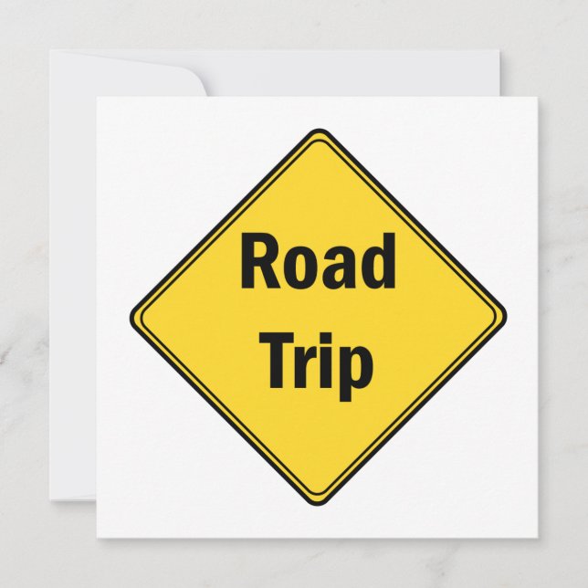 Road Sign- Road Trip Invitation (Front)