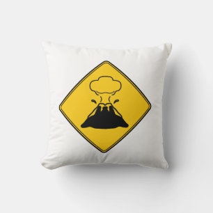 Road Sign- Volcano Cushion