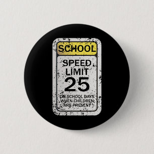 Road Signs Funny Traffic Signs Halloween Costume P 6 Cm Round Badge