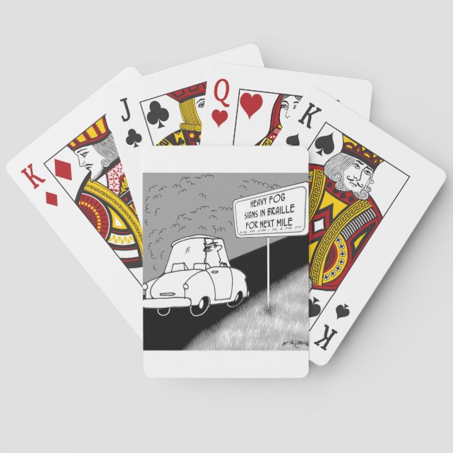 Road Signs in Braille Playing Cards (Back)