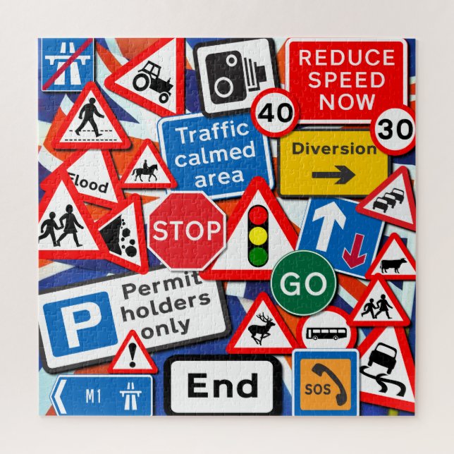 Road Signs Jigsaw Puzzle (Vertical)