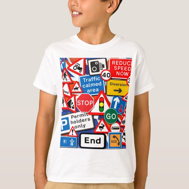 Road Signs T-Shirt (Front)