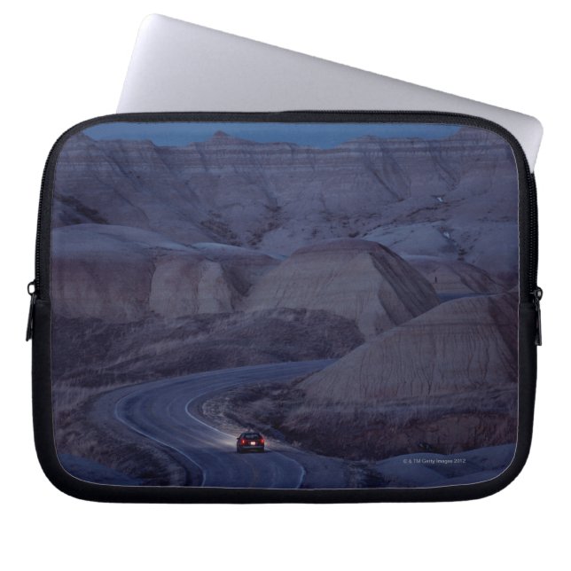 Road through Mountain Range Laptop Sleeve (Front)