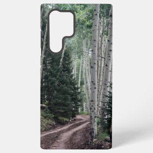 Road Through The Birch Samsung Phone Cases