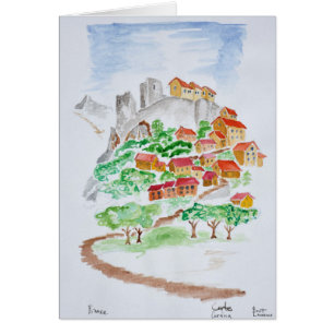 Road to Fortress of Corte   Corsica, France