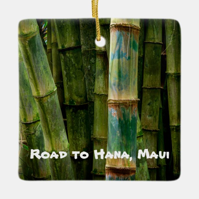 Road to Hana, Maui, Hawaii, Ceramic Ornament (Front)