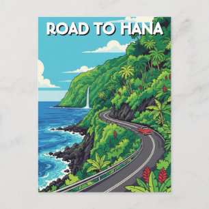 Road to hana Maui Hawaii Travel Postcard