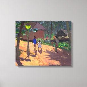 Road to Kovalum Beach Kerala 1996 Canvas Print