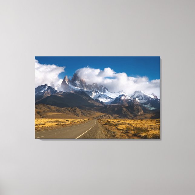 Road To Mount Fitzroy, Patagonia Canvas Print (Front)