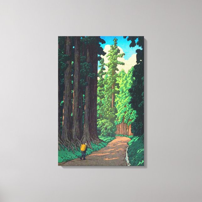 Road to Nikko by Kawase Hasui Japanese Art  Canvas Print (Front)