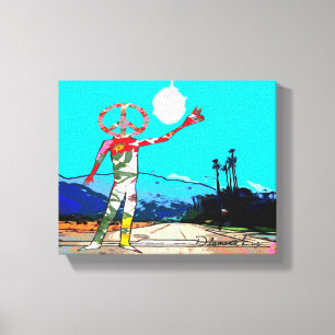 Road to Peace canvas by artist, Diamante Luz Print