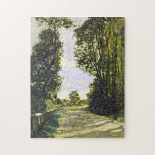 Road to Saint-Siméon Farm Monet Fine Art Jigsaw Puzzle