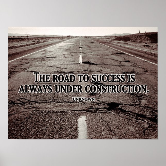 Road To Success Poster (Front)