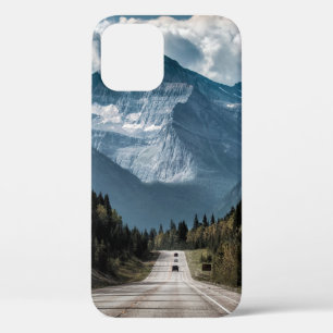 Road to the great mountainmountain,road,forest,tra iPhone 12 case