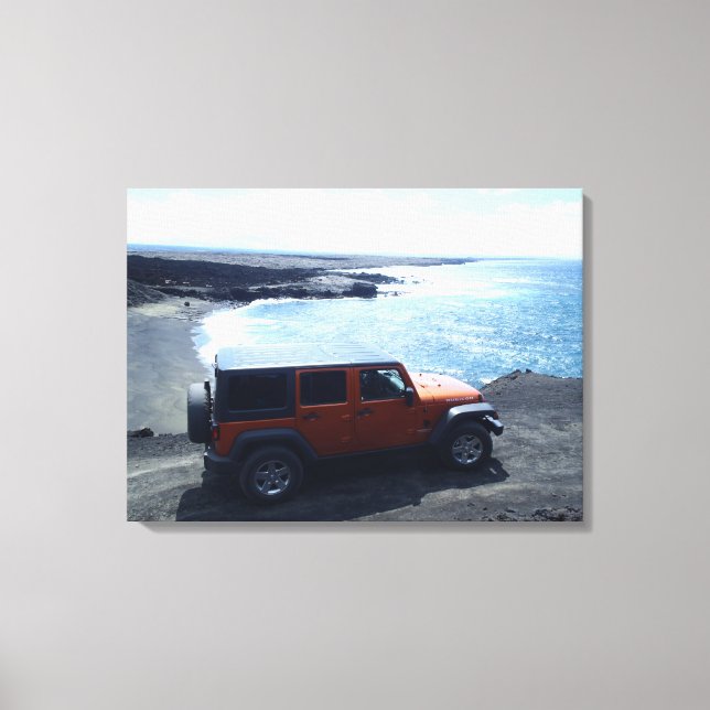Road to the Sea Hawaii jeep offroad beach canvas (Front)