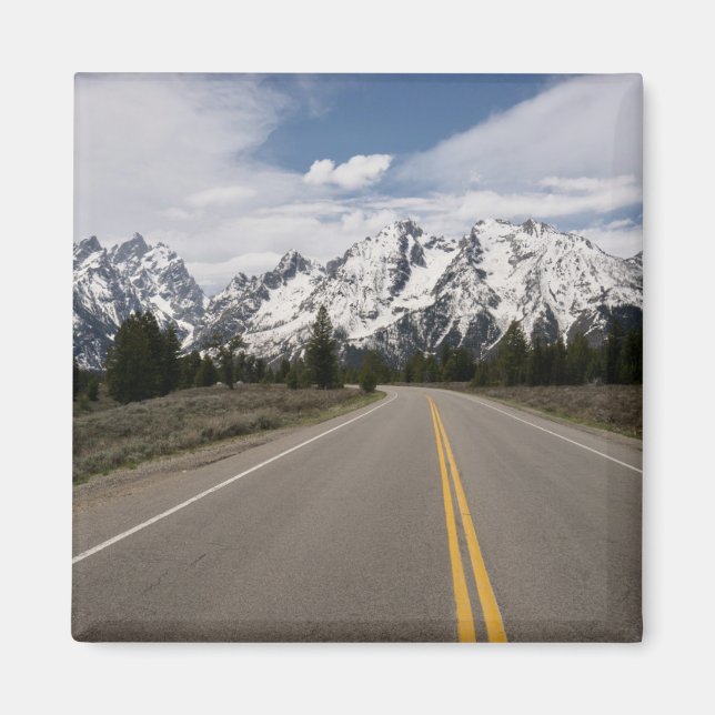 Road to the Teton Mountain Range Magnet (Front)