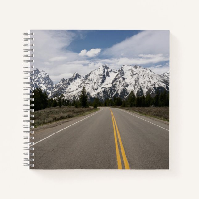 Road to the Teton Mountain Range Notebook (Front)