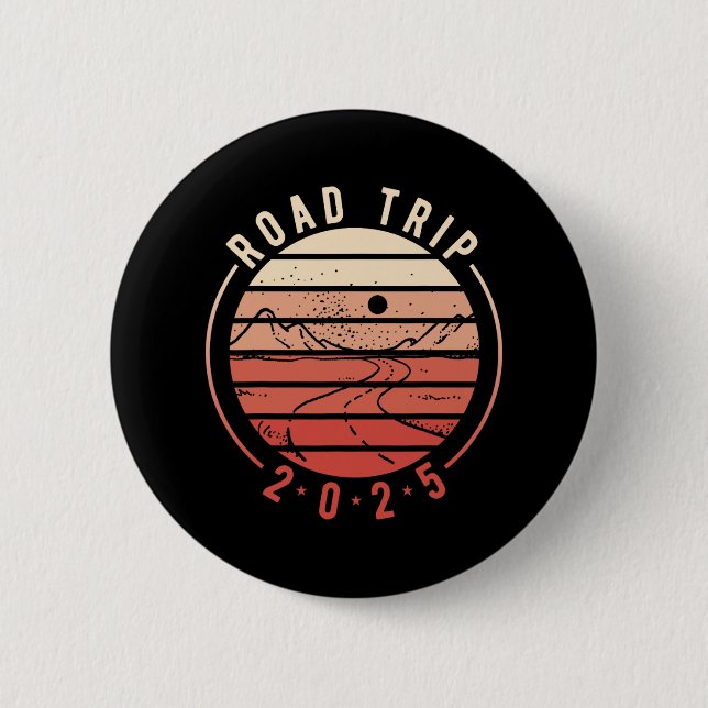 Road Trip 2025 2  6 Cm Round Badge (Front)