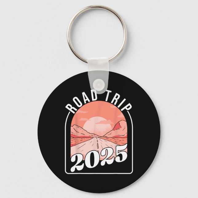 Road Trip 2025  Key Ring (Front)