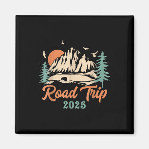 Road Trip 2025 Vacation Girls Trip Adventure Gift Magnet