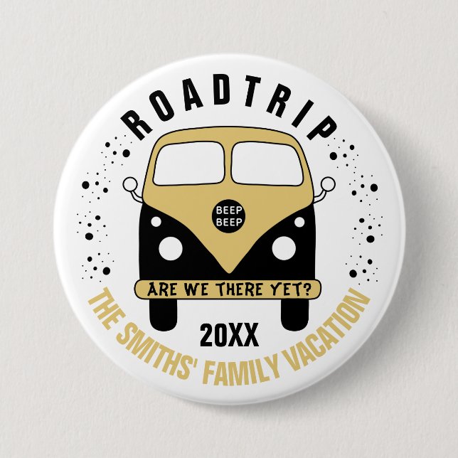 Road Trip Button (Front)