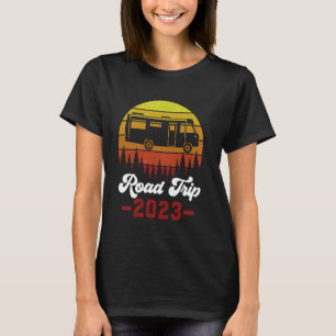 Road Trip Camper Van RV Life Camping RV Travelers T-Shirt