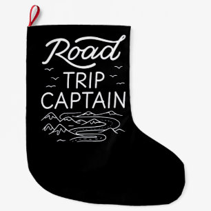 Road Trip Captain I Large Christmas Stocking