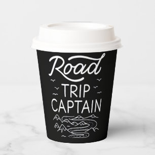 Road Trip Captain I Paper Cups