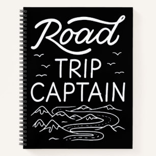 Road Trip Captain I - RV Pilot Camping Vacation Notebook