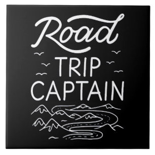 Road Trip Captain I - RV Pilot Camping Vacation Tile
