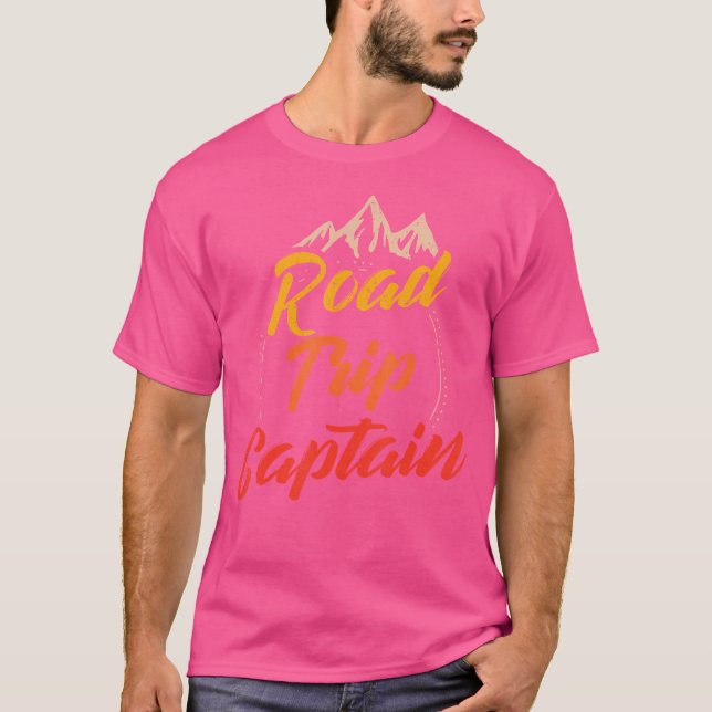 Road Trip Captain Outdoor Rv Camping Group Funny F T-Shirt (Front)