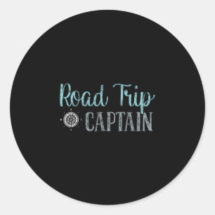 Road Trip Captain Road Trip Classic Round Sticker
