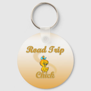Road Trip Chick Key Ring