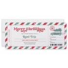 Road Trip Christmas Gift Ticket Voucher