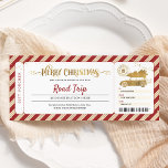 Road Trip Christmas Gift Ticket Voucher Invitation<br><div class="desc">Road Trip Christmas Gift Ticket Voucher Invitation.</div>