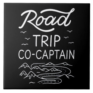 Road Trip Co-Captain I - RV Navigator Camping Love Tile