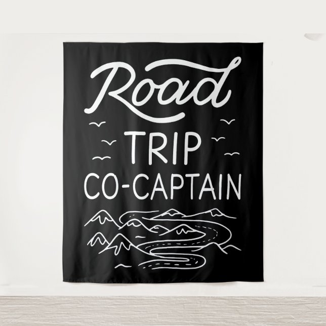 Road Trip Co-Captain I Tapestry (Front)