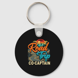 Road trip co captain travelling family camping key ring
