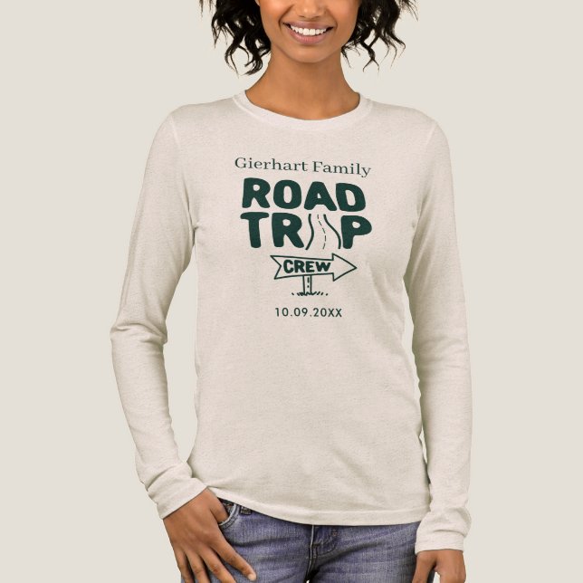 Road Trip Crew Annual Family Vacation Tri-Blend Shirt (Front)