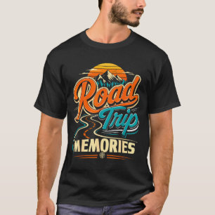 Road trip memories retro vintage mountain family T-Shirt