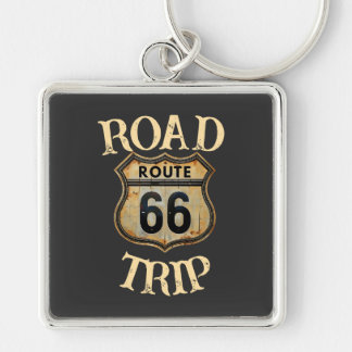 Road Trip Route 66 Key Ring