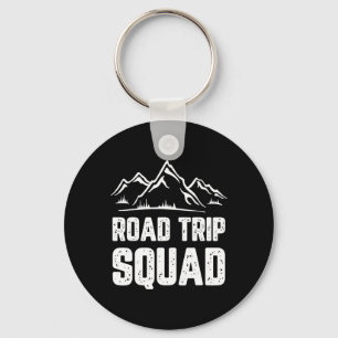 Road Trip Squad Camping Vacation Travel Gift Chris Key Ring