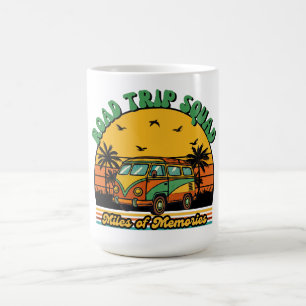 Road Trip Squad Coffee Mug Retro 70s Travel Cup